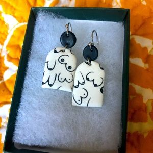 Handmade polymer clay earrings